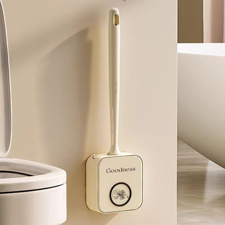 Toilet Brush With Bottom Sitting Wall Non-Perforated Household Toilet Toilet Toilet Without Dead Corners Draining Toilet Brush Suit - Image 3
